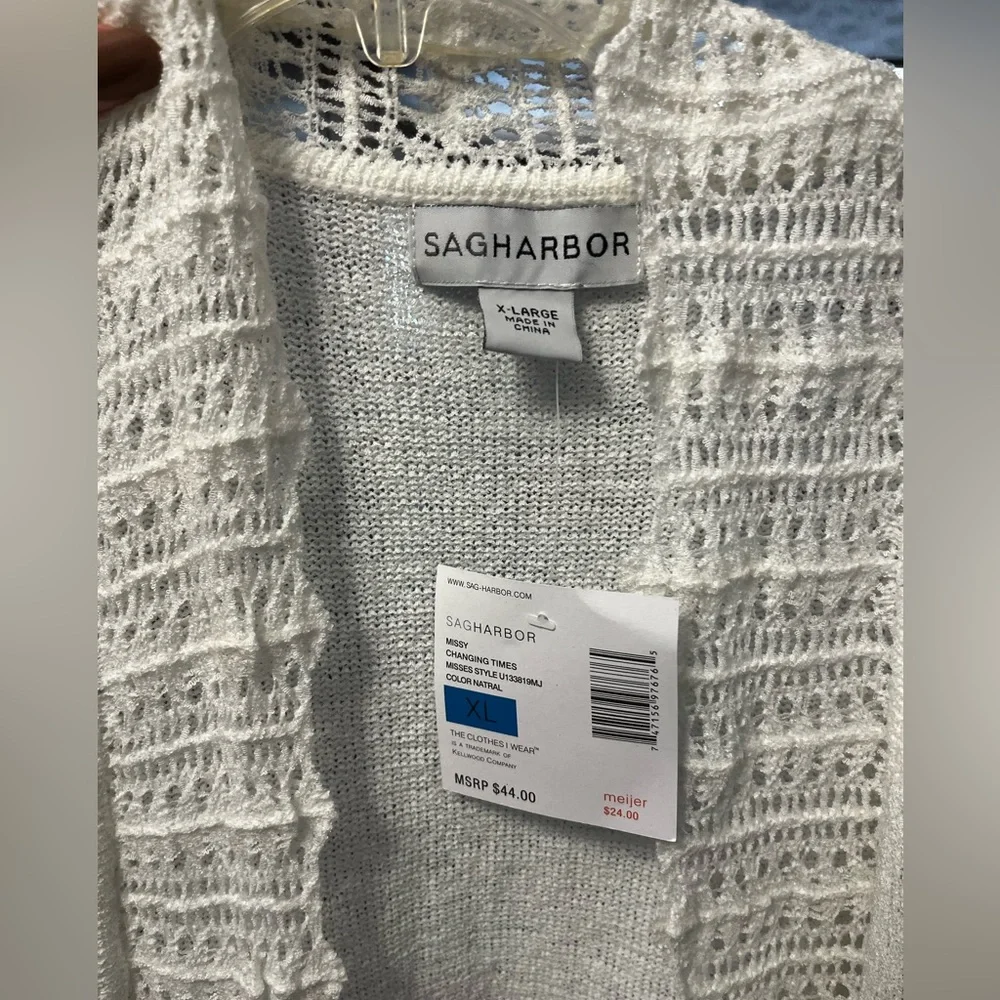 Sag Harbor Women's Cream Sweater - Picture 2 of 2